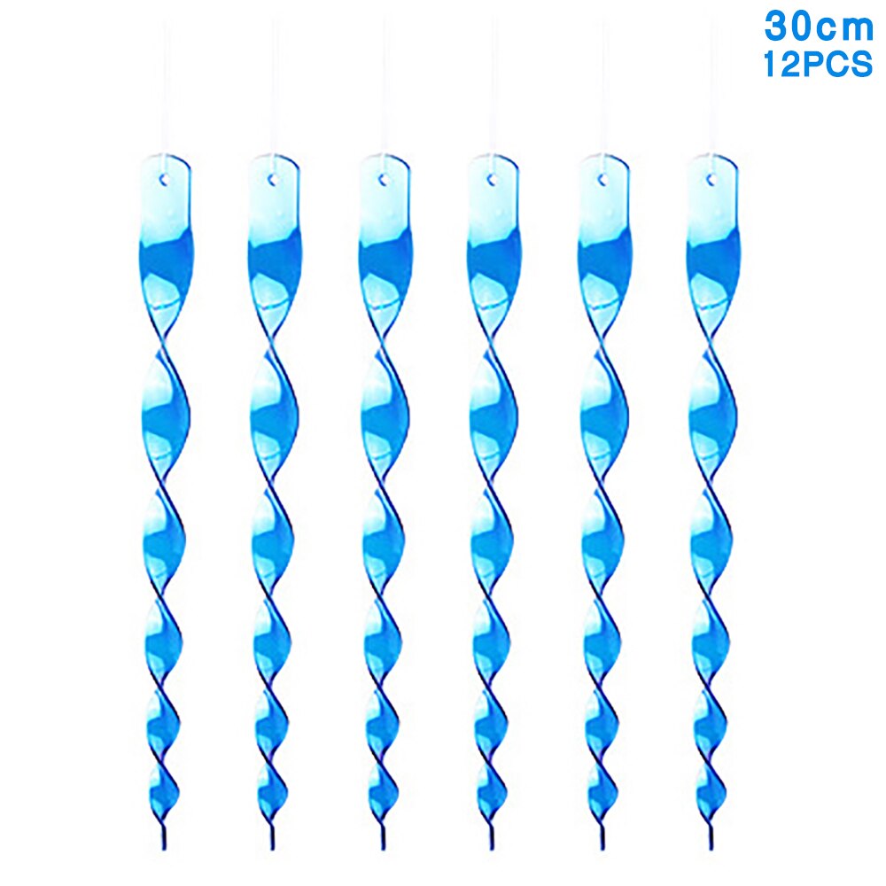 Orchard Balcony Courtyard Bird Scare Tool Spiral Wind Turn Reflective Stick 30cm 12pcs Garden Supplies Protect Plants Decorative: Blue