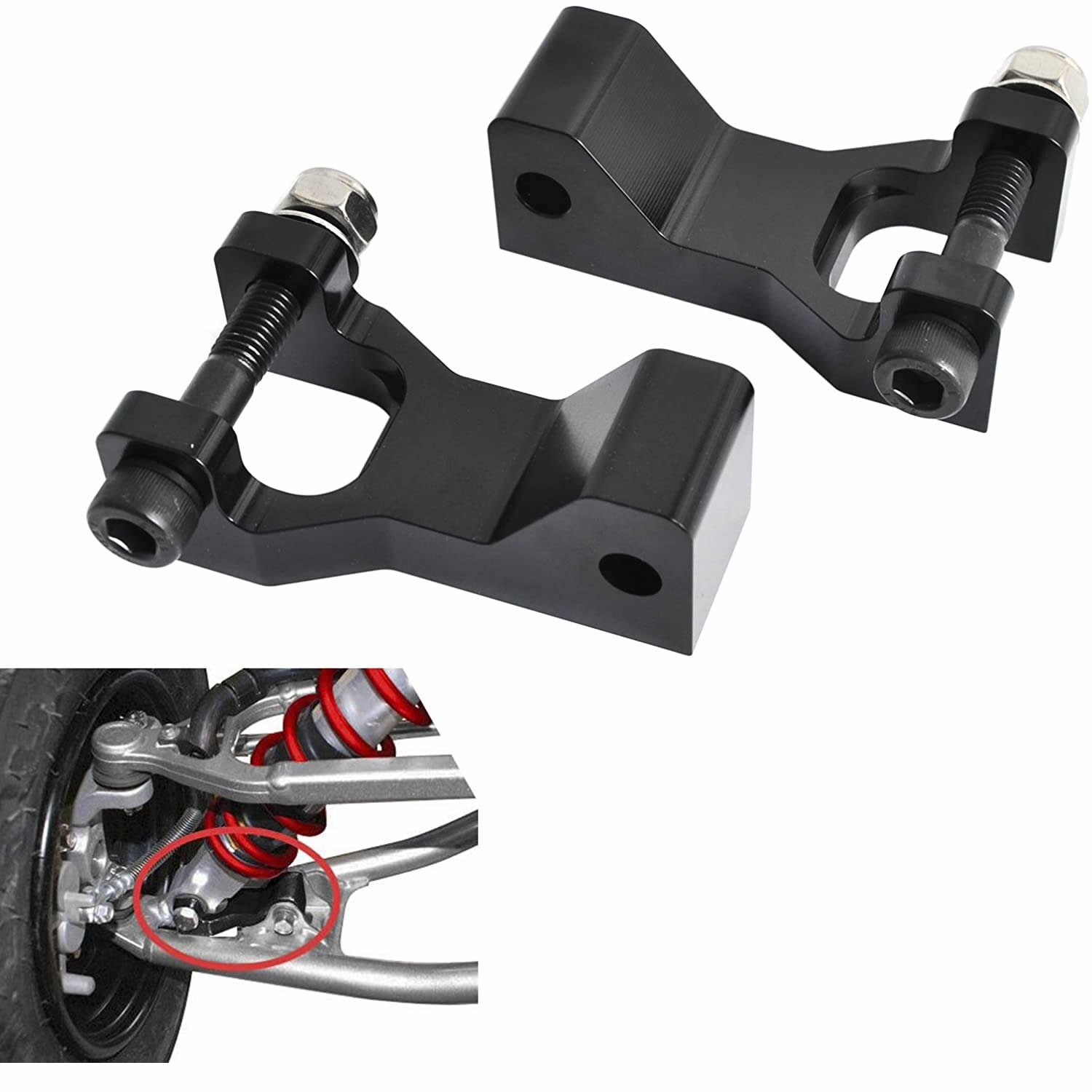 Kit de rabaissement avant et arrière pour ATV noir, 3.5 pouces, pour Raptor 350 YFM350 2004, 660, 660R, YFM660R, -2001, 2005, 700, 700R, YFM700, 2006,