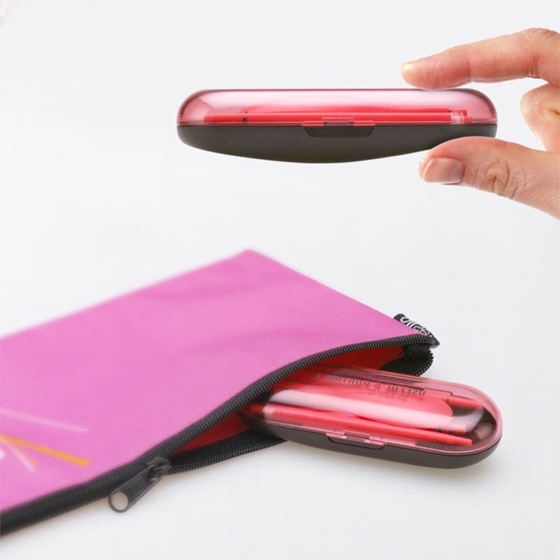Kit de necessidade de viagem colher garfo pauzinhos piquenique utensílios de cozinha portátil dobrável gadgets três peças 1 conjunto de plástico