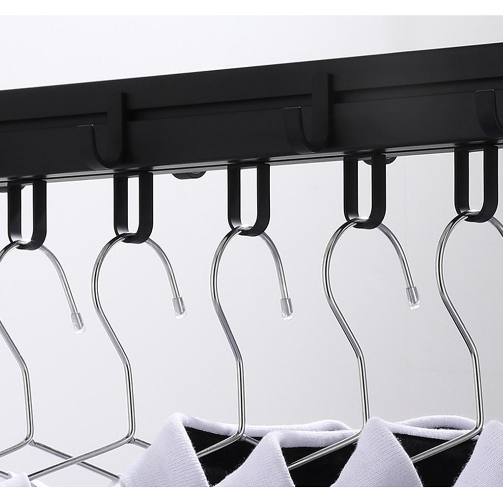 Wall Mounted Retractable Garment Laundry Folding Clothes Drying Rack Hanging Clothing Rod Drying Hanger Rack for Balcony