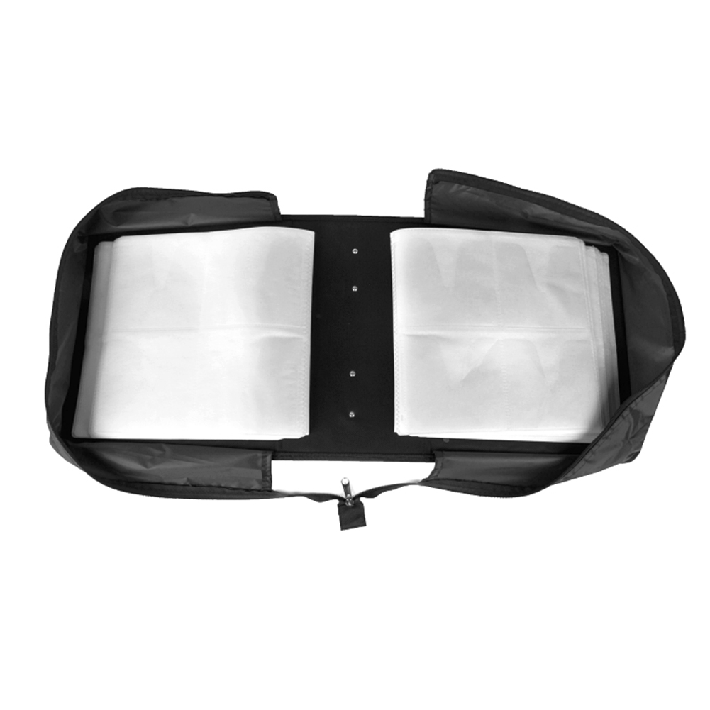 400 / 520 Discs Large Capacity Portable Zipper PU Leather CD DVD Wallet Holder Bag Album Disc Organizer Media Storage Case