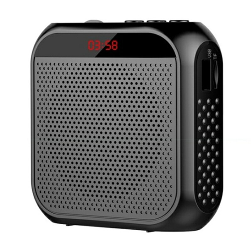 Multifunctional Loudspeaker Head Worn Microphone for Teachers to Teach Outdoor Tour Guide Portable Loudspeaker: Grey