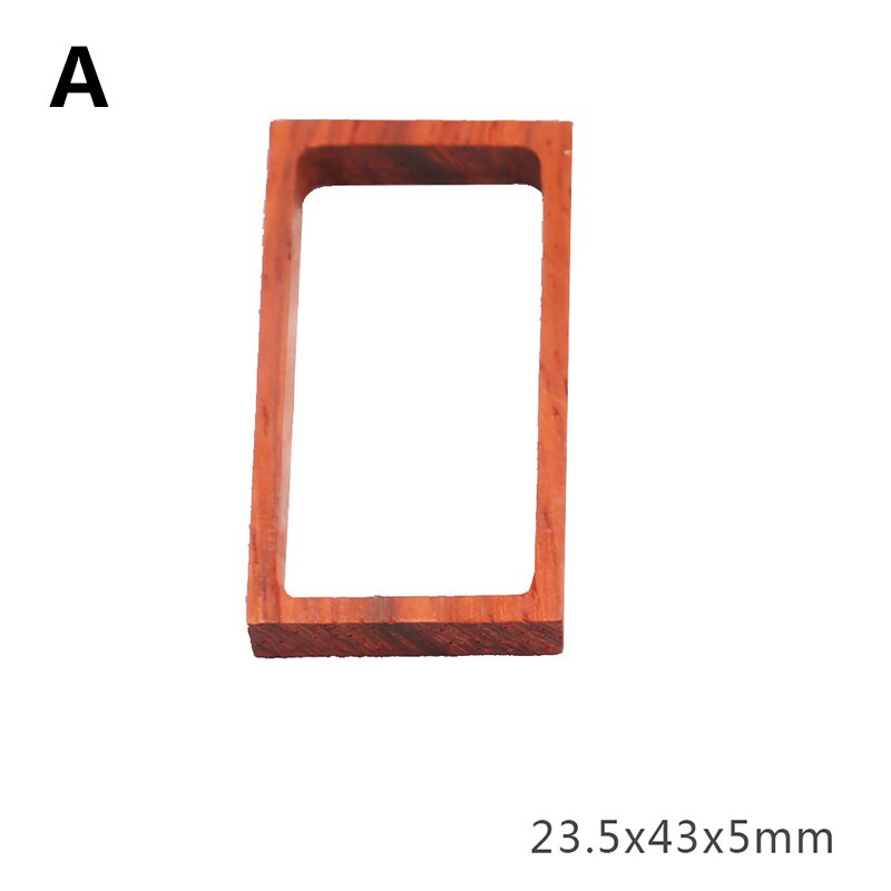 1pc Red Solid Wood Frame UV Resin Mold DIY Epoxy Resin Mold Rectangular Round Jewelry Pendant Accessories Necklace: A