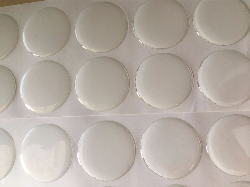 Ronde Epoxy Sticker voor Bottle Cap Hangers 2 Inch (50.8mm) Clear Kleur, 50 STKS