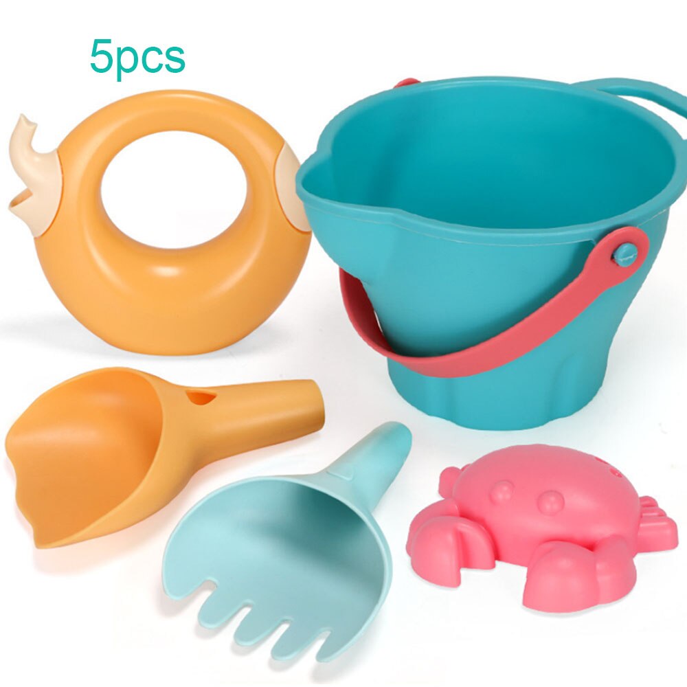 Spiaggia del bambino di Gioco Del Giocattolo Del Silicone Giocattoli Da Spiaggia Per I Bambini Sandbox Set Kit di Sabbia di Mare Secchio Rastrello Clessidra di Sabbia Stampi Strumento acqua Gioco: A1