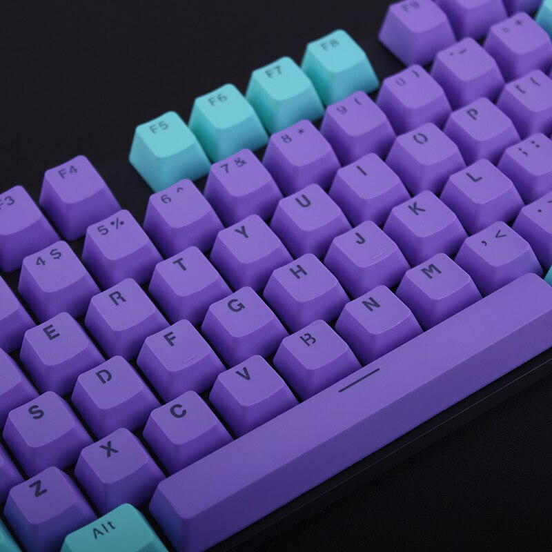 104-Key PBT Backlight Keycap Stitch Color ANSI Layout OEM Profile Key Caps for Cherry MX Mechanical Gaming Keyboard
