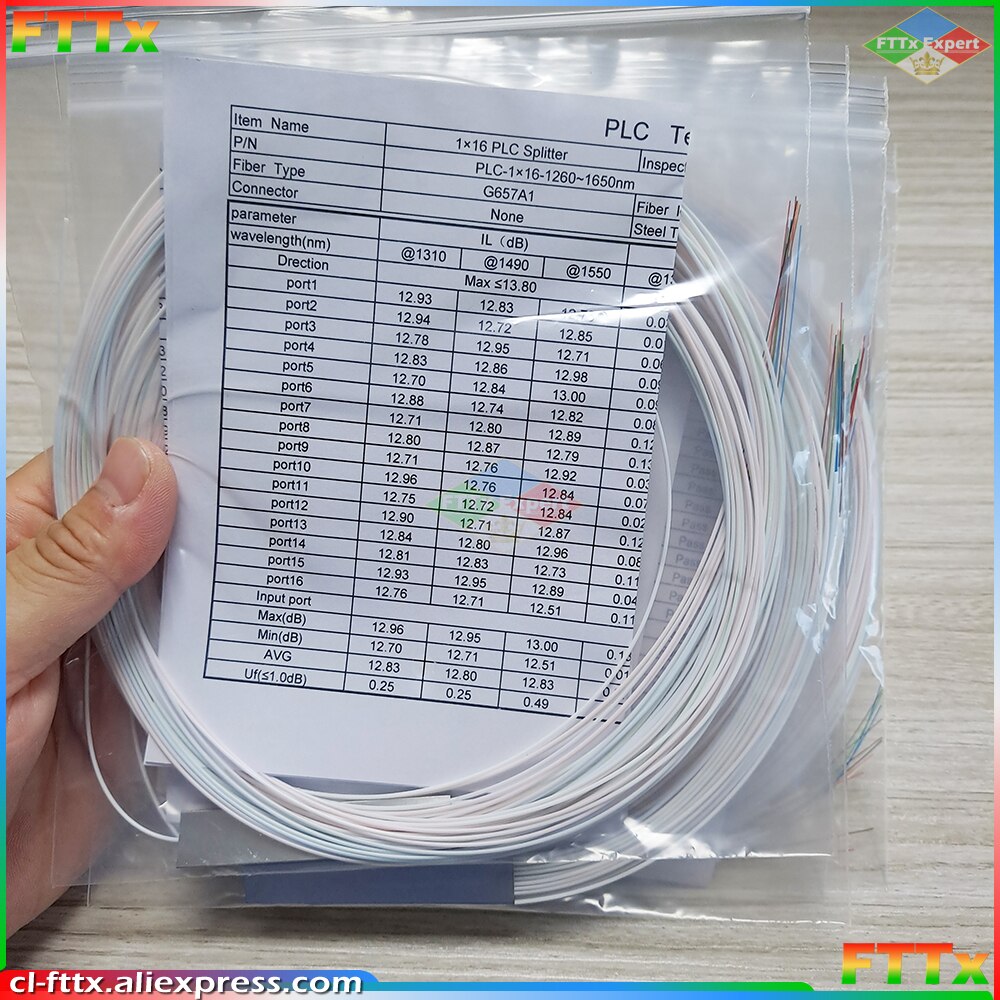 10 Stks/partij 1X2 1X4 1X8 1X16 Glasvezel Plc Splitter Zonder Connector kabel 0.9Mm Mini Blockless 2,4 Poorten Plc Splitter