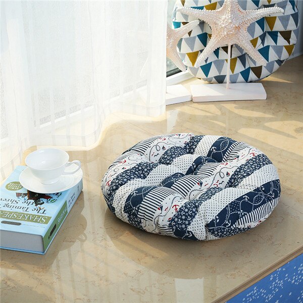 40Cm Modern Lounger Minimalism Floor Cushions Round Comfortable Print Flower Seat For Kids Home Office Soft Pillow: 9