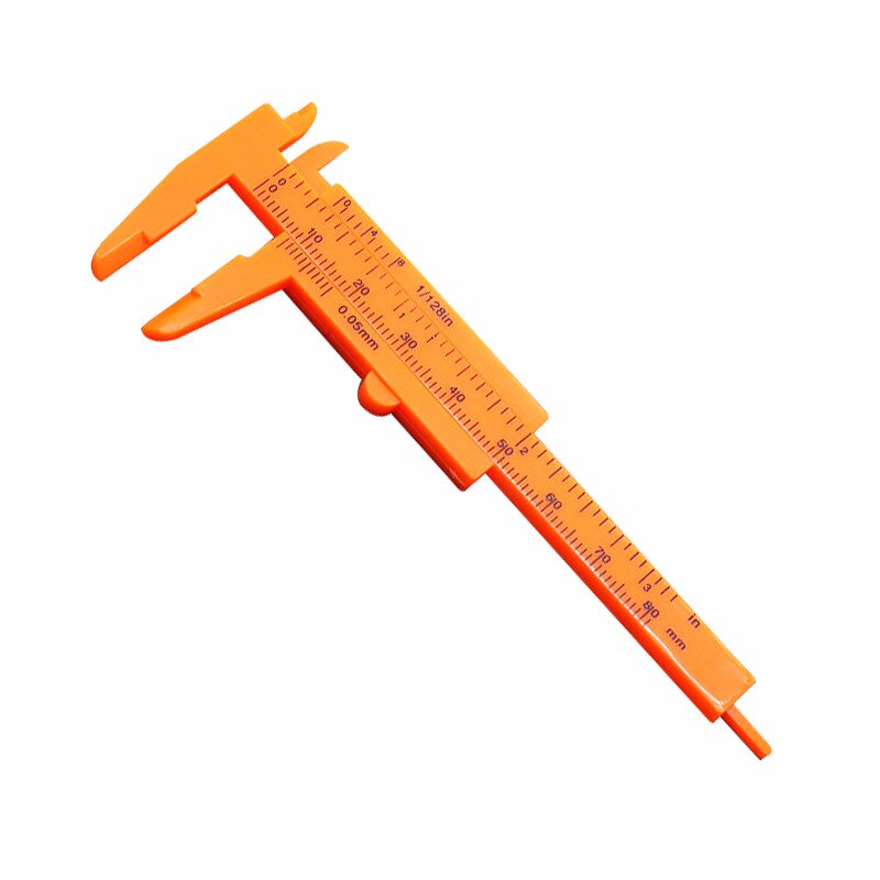 1 pcs Plastic Measuring Tools Mini Vernier Calipers 1mm / Mini Ruler Micrometer Gauge 80mm 100mm Measuring Range
