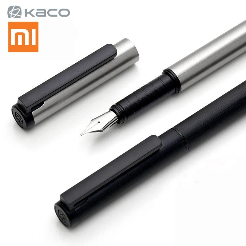 Xiaomi Mijia KACO Vulpen Luxe Set Zwart 0.5mm F Penpunt Staal Inkt Pennen Eenvoudige Business Ondertekening Pen Schrijven pennen Opbergdoos