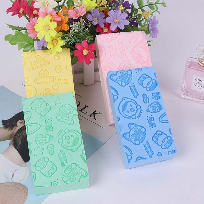 Blød eksfolierende krop hud bad brusebad badeværelse værktøj spa børste rengøringsbørste vask svamp pad voksen barn