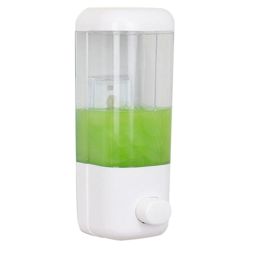 Suction cup wall-mounted 500ML single-head soap dispenser ABS Manual press type Hotel The mall Restaurant School Club: Default Title