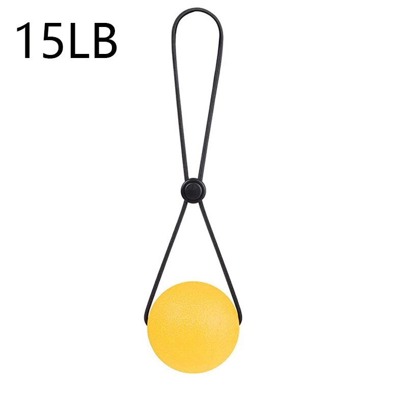 Pelota antiestrés portátil para apretar, pelota para aliviar el estrés, fortalece el ejercicio de mano y alivia la tensión, ideal para niños y adultos: 15LB Yellow