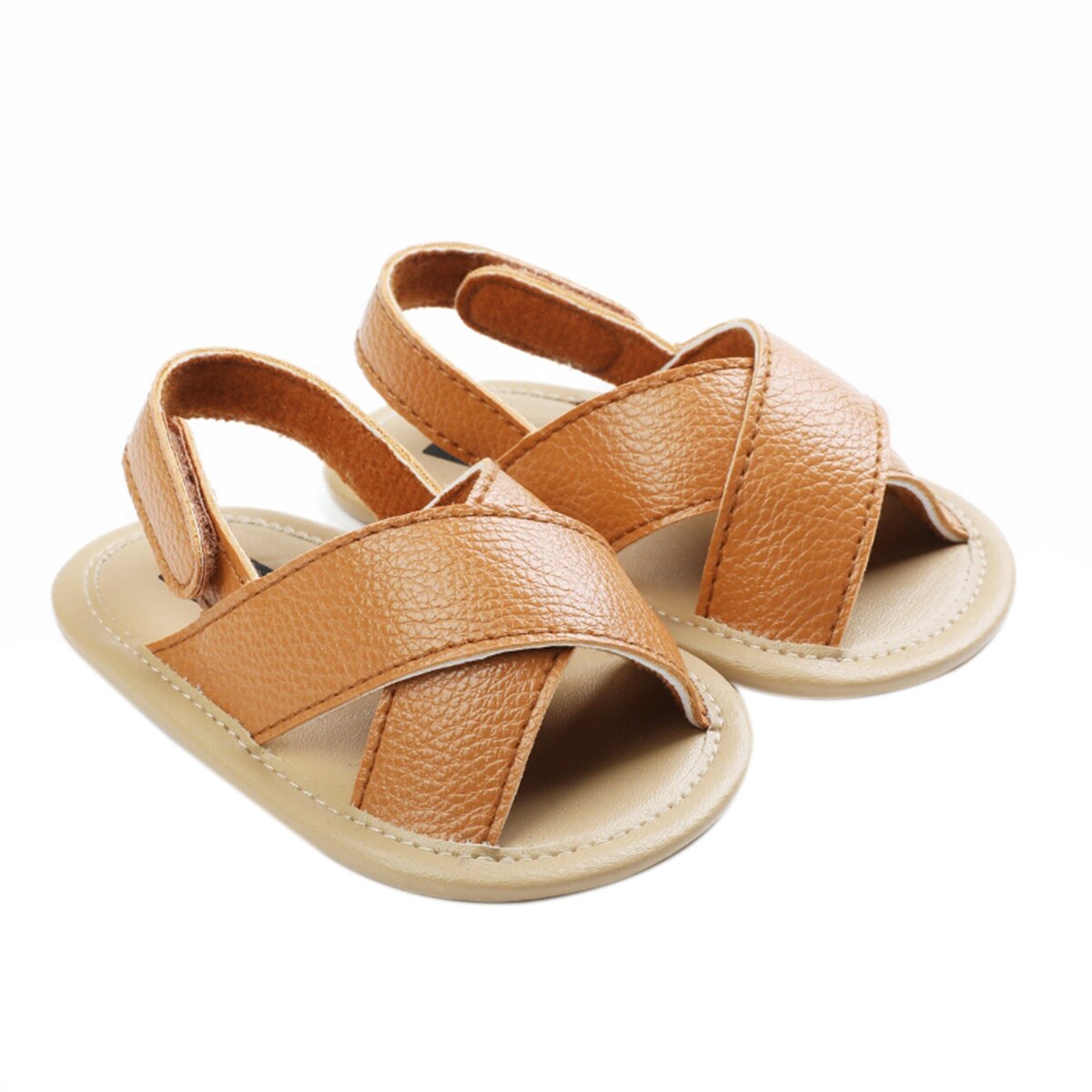 0-18M bébé filles garçons sandales chaussures croix évider semelle souple été chaussures de plage premiers marcheurs