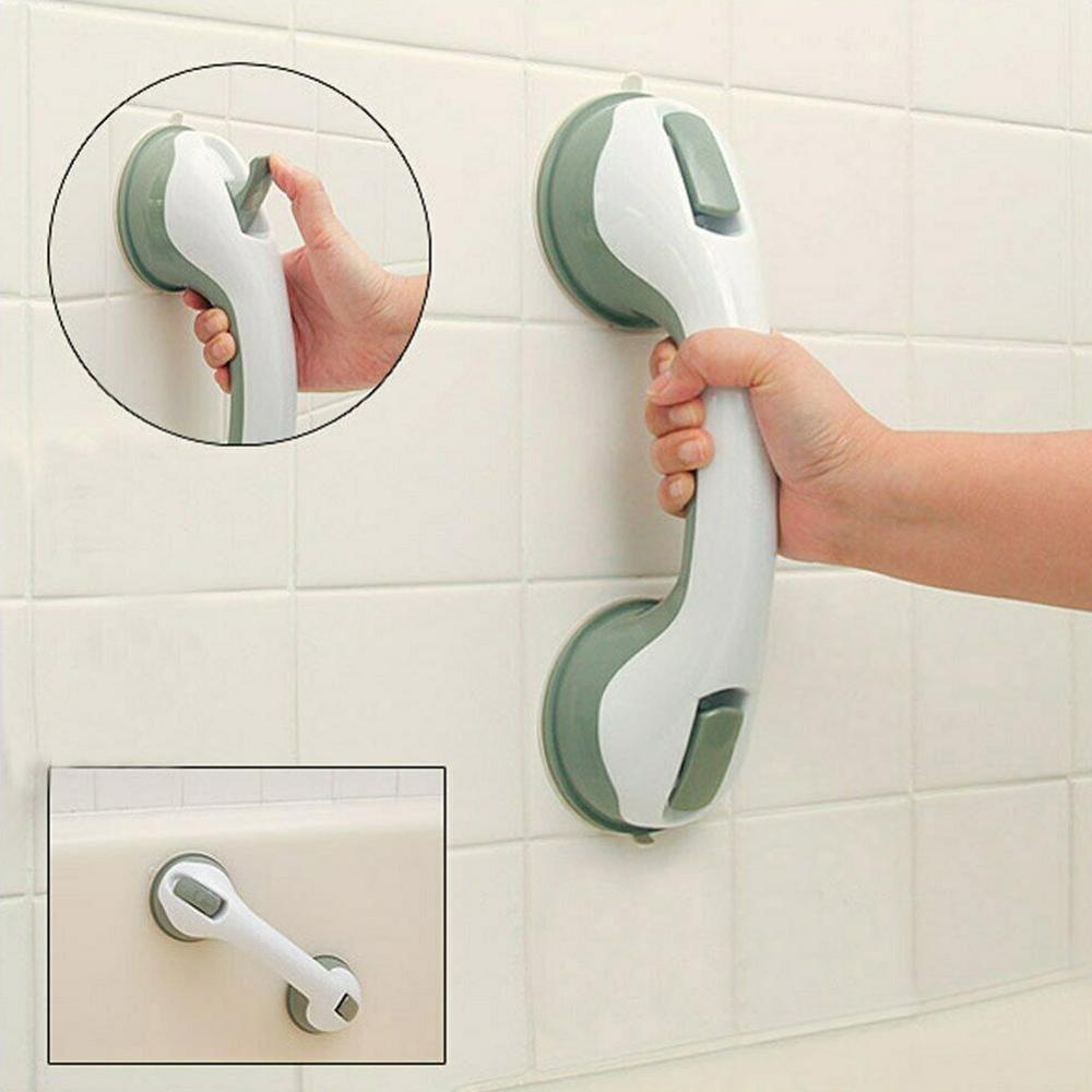 1PC Bathroom Strong Vacuum Suction Cup Handle Anti Slip Support Helping Grap Bar for elderly Safety Bath Shower Grab Bar