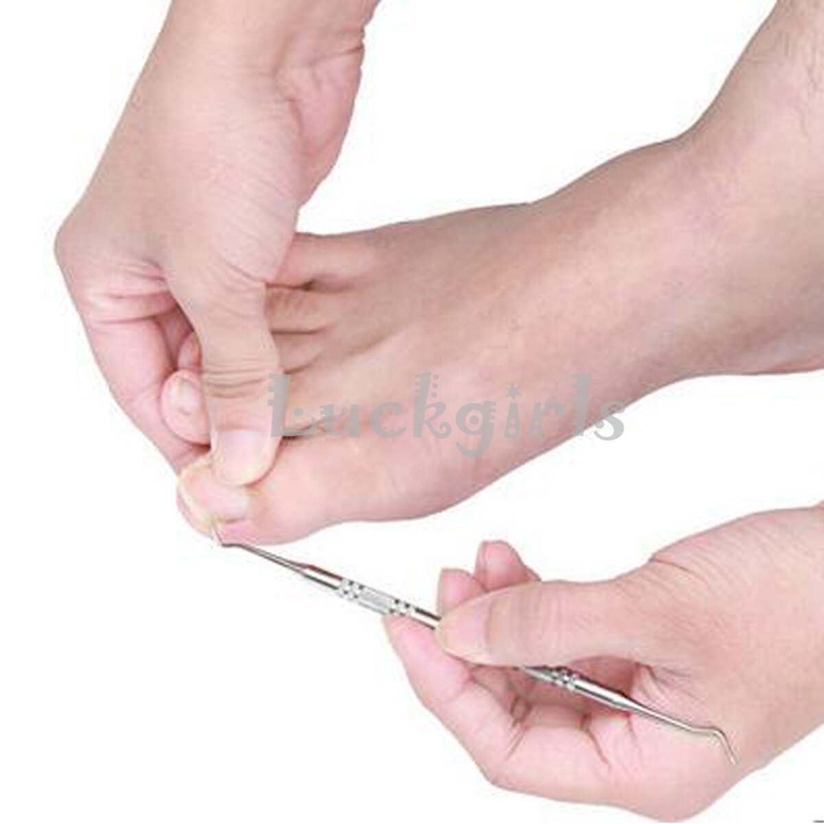 Ingrown Toe Nail Correction Lifter File Clean Installation Tool Pedicure Foot Nail Care Hook Double Ended Sided