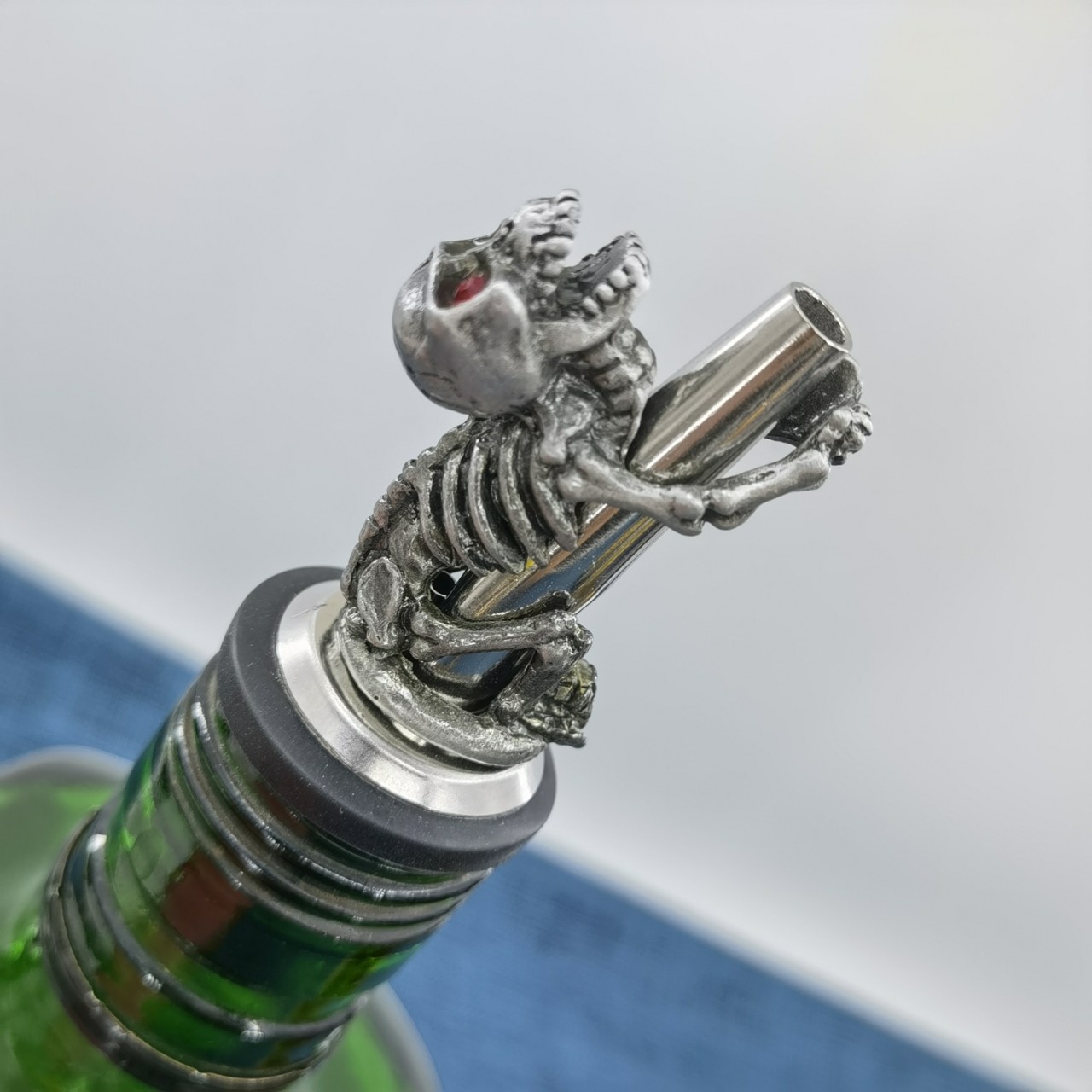 Bouchon de bouteille de vin en alliage de Zinc, tête de bête, bec d&#39;huile, accessoires de cuisine,: 28