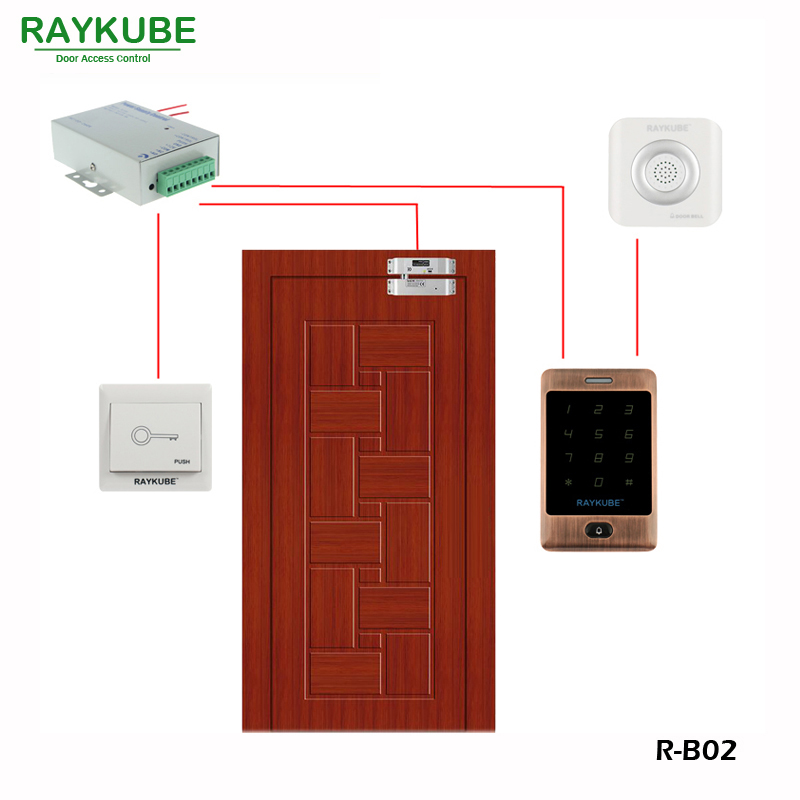 RAYKUBE Electric Mortise Lock For Door Access Control System Electric Bolt Lock R-B02