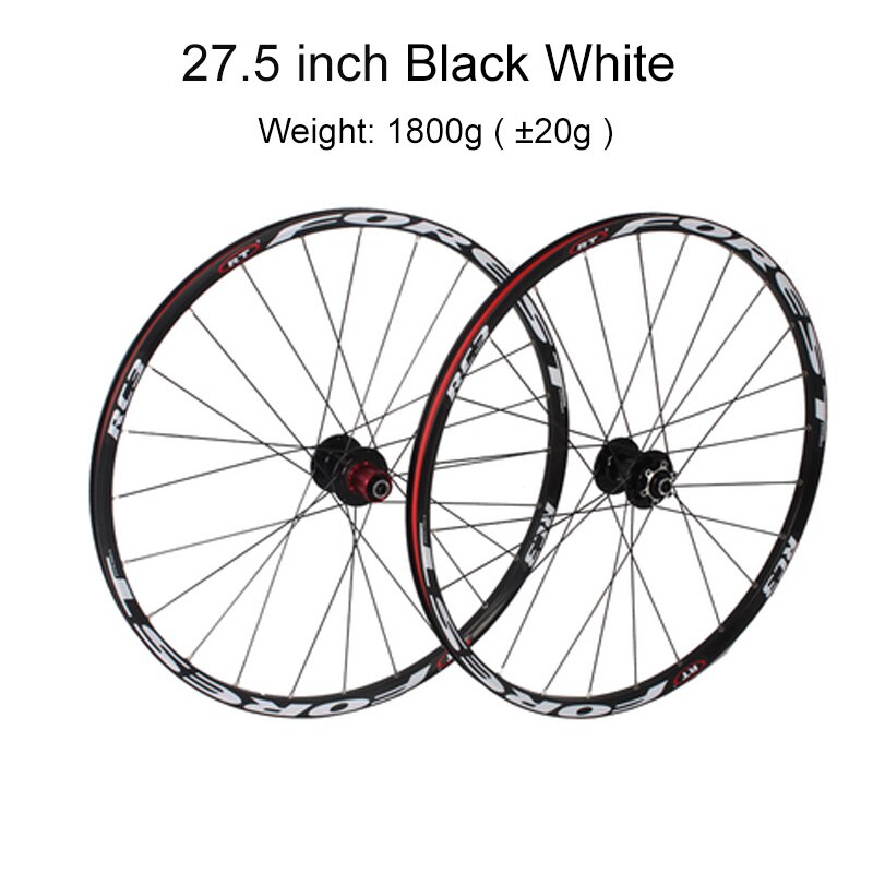 Mountainbike Mtb Cross Country Fietsen Wheel Hub Fietsonderdelen 26 27.5 Inch RC3 Peilin Dragende Aluminium Fiets: 27.5 Black white