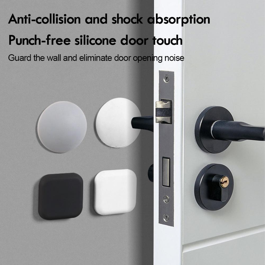 Silicone Stopper Door Mute Stickers Self Adhesive Protection Porte Pad Door Stopper Silicon Rubber Hardware Bumper Wall Mat