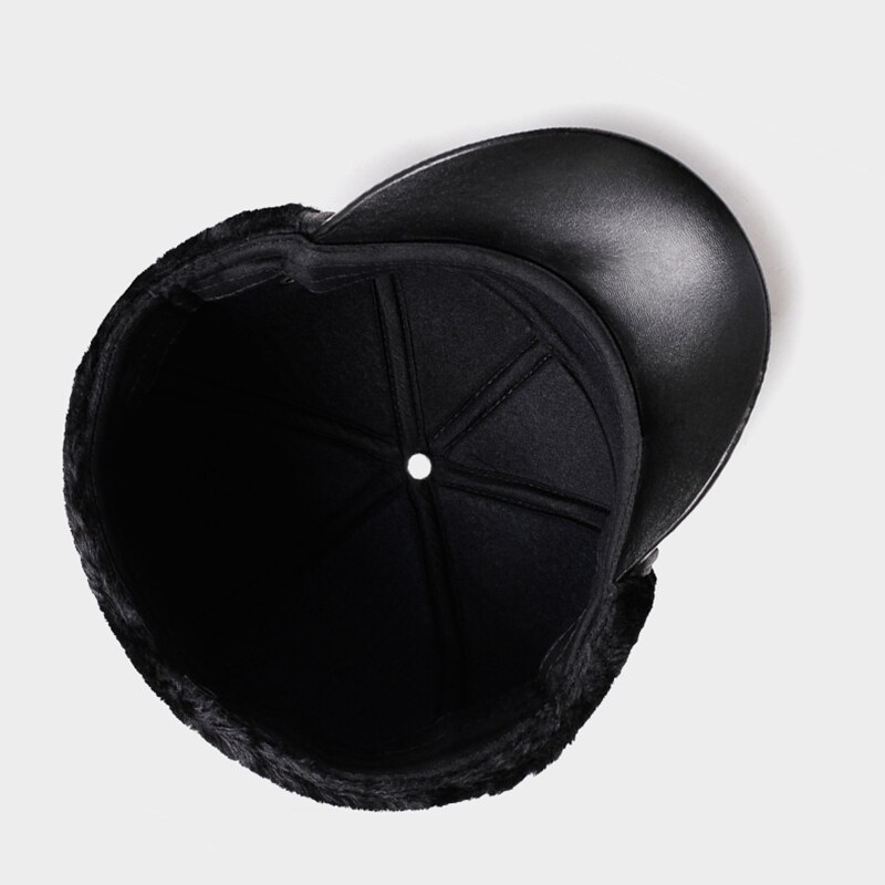 Winter Hoed Voor Oude Mannen Baseball Cap Met Oorkleppen Baret Fleece Dad Hoed Winter Warm Hoeden Voor Platte Pet ouderen Hoed