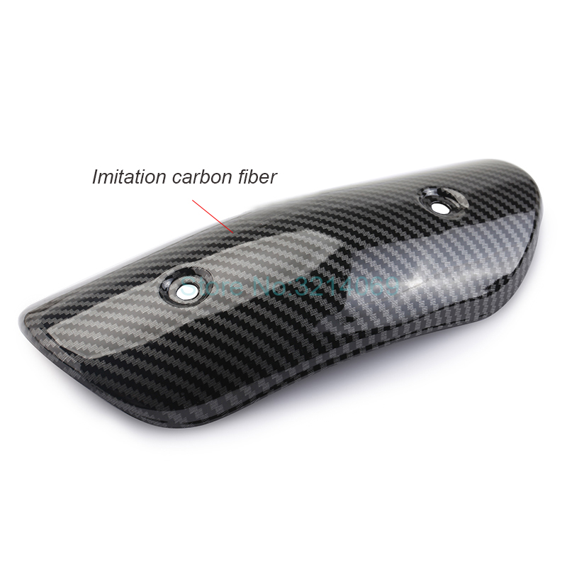 Universel moto tuyau d'échappement Imitation Fiber de carbone protecteur bouclier thermique couverture garde Anti-échaudage couverture pour TMAX 530 XMAX