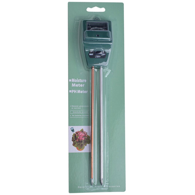 3 in 1 Soil PH Meter Sunlight PH Tester Garden Flowers Soil Moisture Sensor