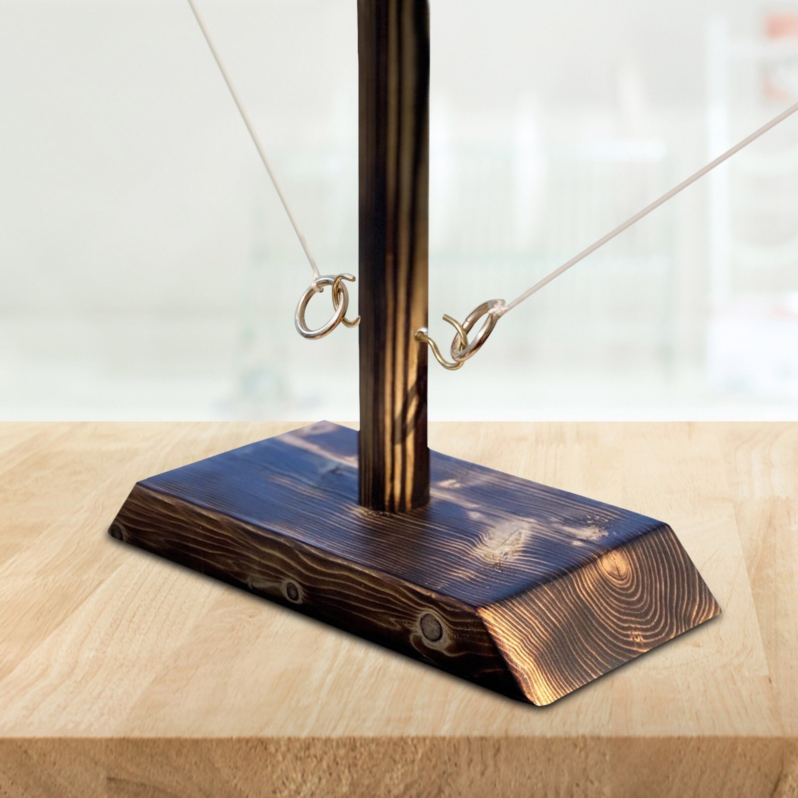 Party toys Leisure Industrial Style Bar Drink Shop Handmade Wooden Ring Toss Hooks Fast-paced Interactive Game For Bars Home