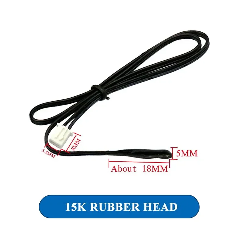 5PCS Klimaanlage Temperatur Sensor 5K 10K 15K 20K 25k 50K Klimaanlage Rohr Sensor gummi Kopf Kupfer Kopf: Rosa