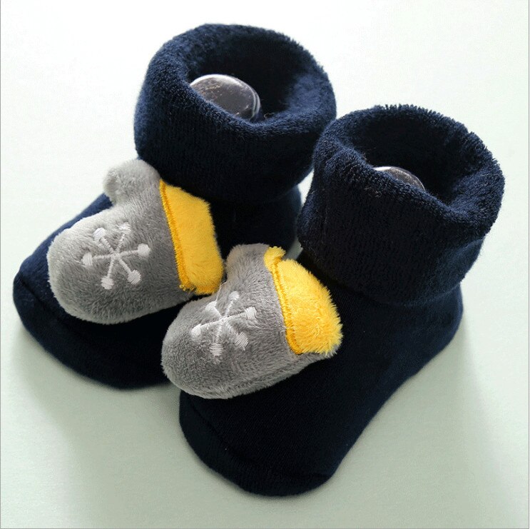 Goocheer 0-18Months Peuter Baby Meisje Jongen Kerst Mode Winter Anti-Slip Sokken Slipper Schoenen Laarzen Eerste Wandelaars: 3 / 18m