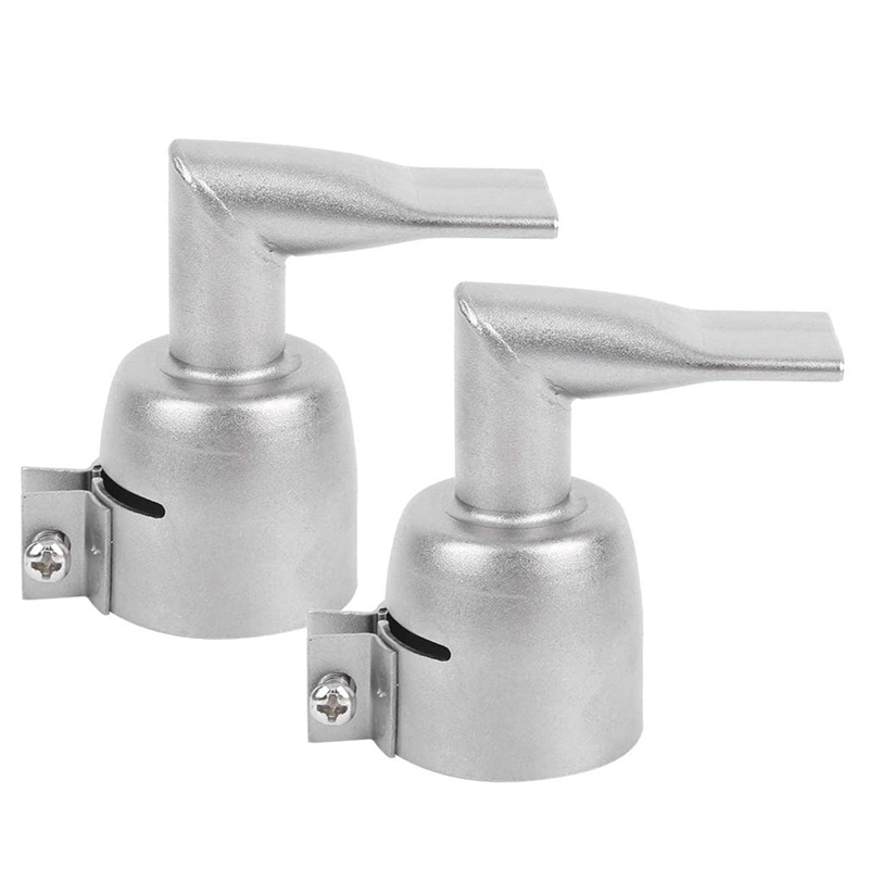 2Pcs 20 Mm 90 Degree Angled Wide Slot Weld Nozzle For Plastic Welding Nozzle Air Heat Tools: Default Title