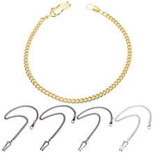 Brons/Zilver/Goud/Rose Goud/Zwart Vintage Stijl 5 Kleur Retail Alloy Pockets Horloge Houder Ketting ketting Voor Mannen Vrouwen Collares