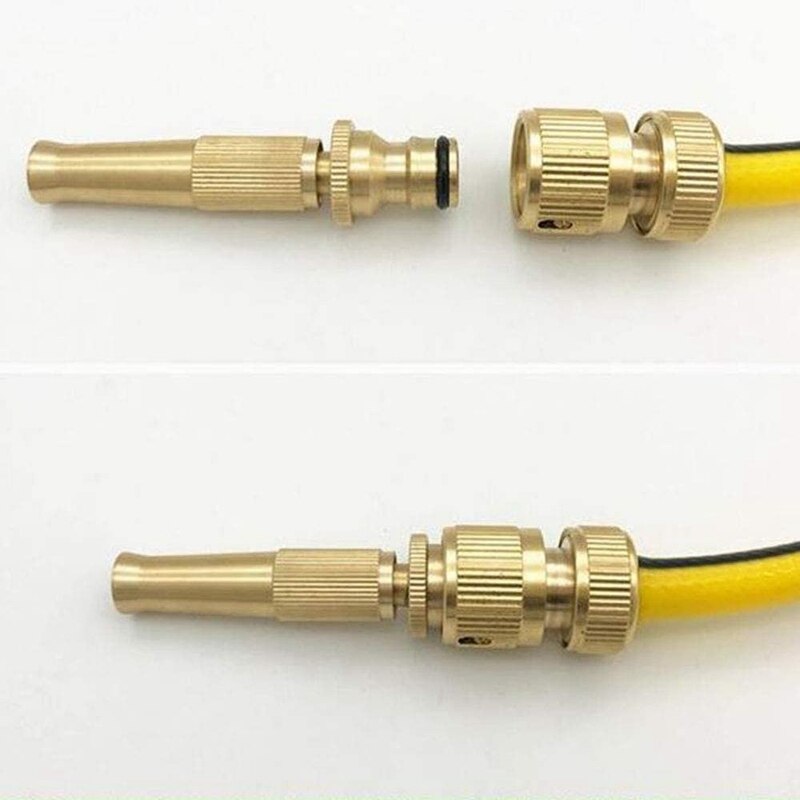 Kraan Slang Nozzle, Verstelbare Twist Slang Nozzle Met Quick Connector,Water Slang Nozzles Voor Tuin, auto Wassen Slang Nozzle