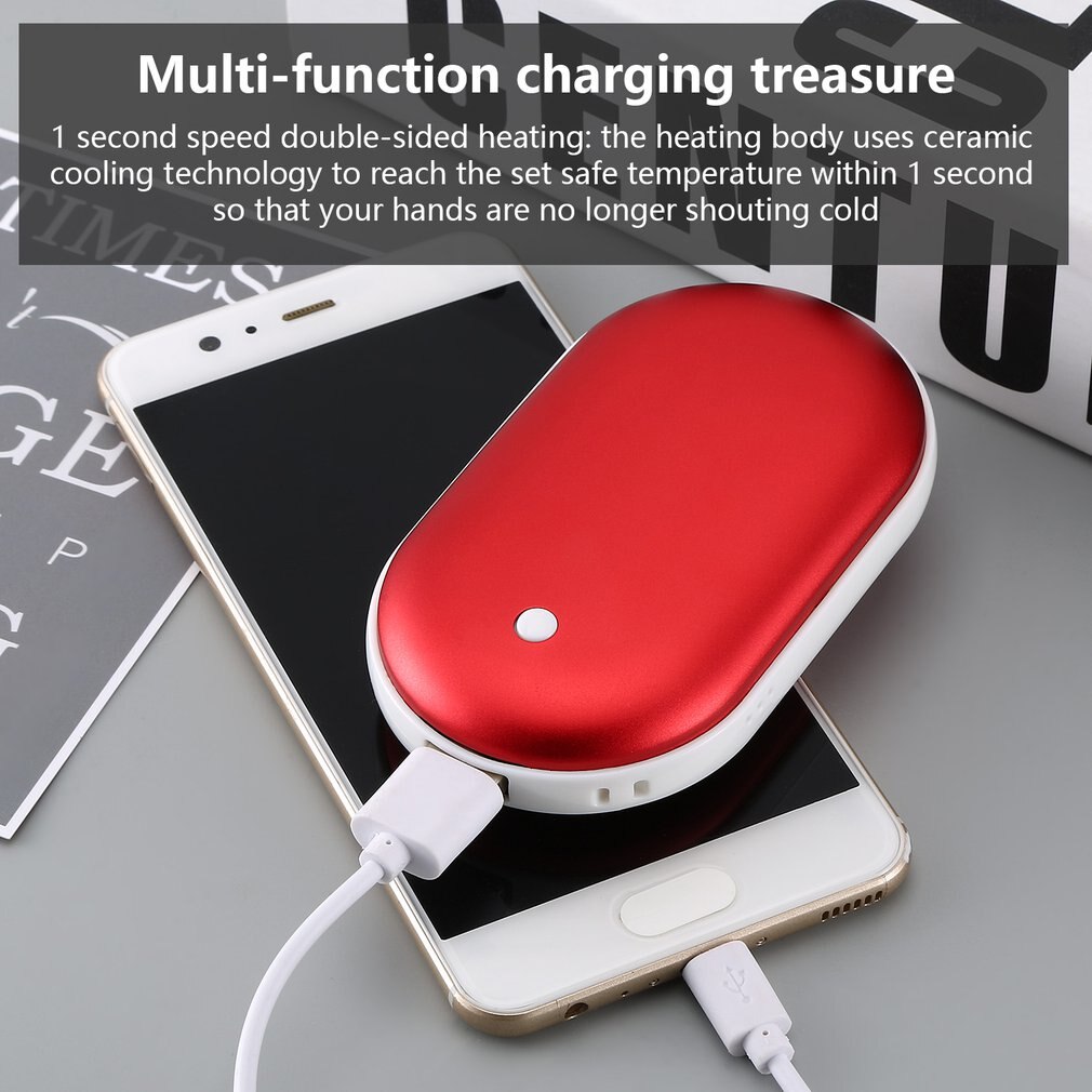 Mini chauffe-main électrique longue vie | 4000/8000mAh, joli modèle de voyage, chauffage des mains, chauffage de la poche, produit chauffant la maison