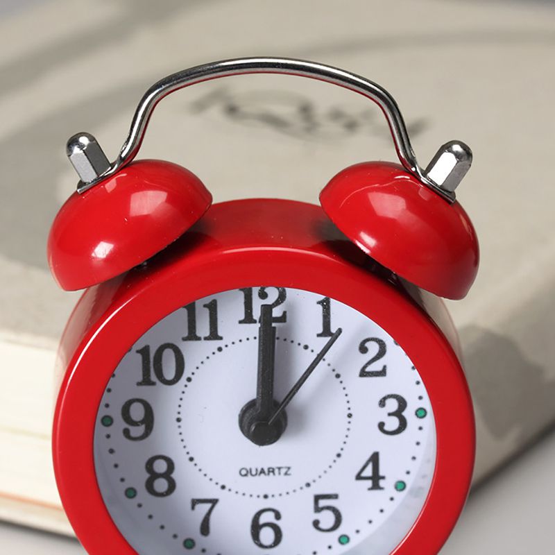 Popular Clock Small Bed Alarm Clocks Cute Mini Metal Small Alarm Clock Desk Alarm Clock Lovely Toy For Bedroom Home Z