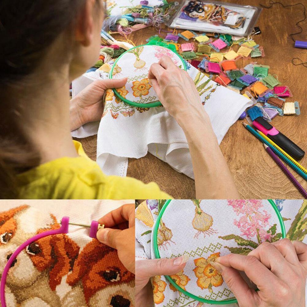 100 Colors Embroidery Thread Cross Stitch Floss Kit Crafts Cotton Sewing Rainbow Skein DIY Threads Embroidery Y8V6