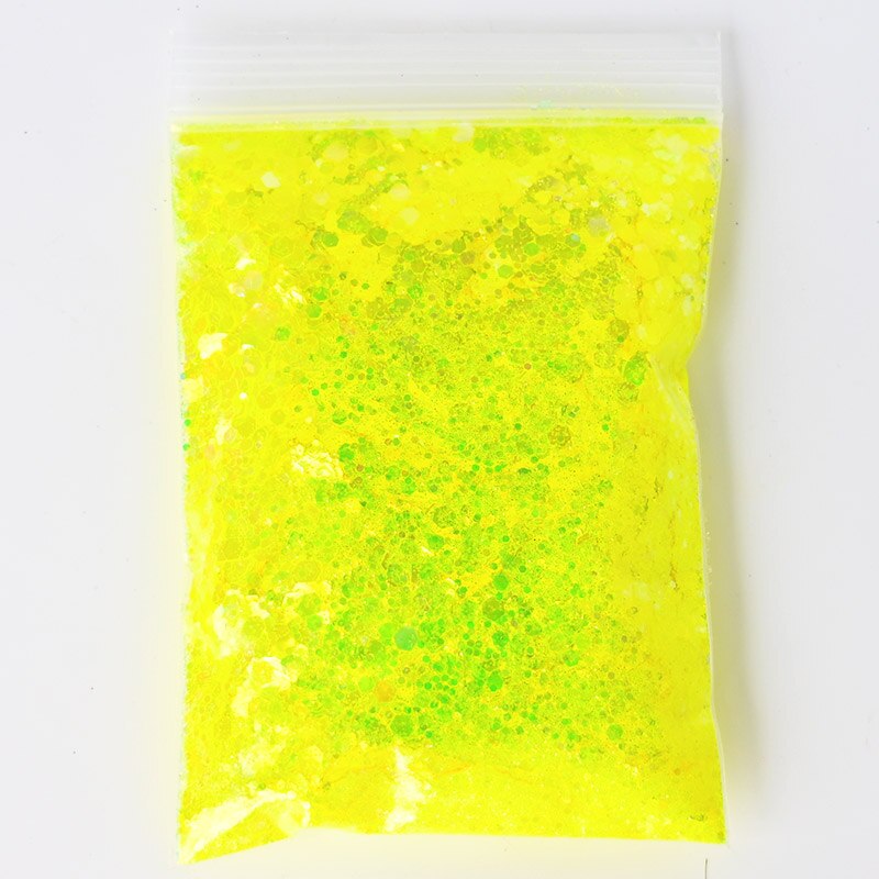 1.76 oz påsar chunky till fin / lös glitter orange / guld glitter mix "pumpa spice", nail art glitter, löst glitter,: Färg 7 50gr