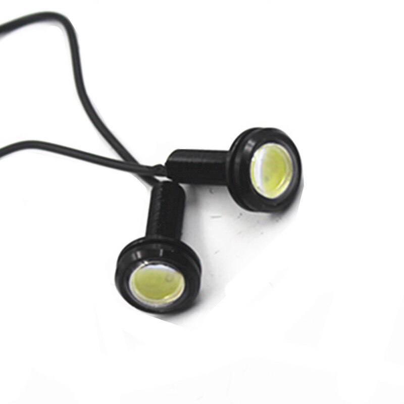 Paar 12V Mini Wit Inbouw Ronde Led Marker Licht Auto Vrachtwagen Trailers Suv Caravans Motorfiets