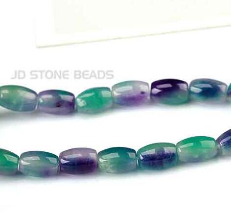 Natural Rice Shape Chalcedony Stone Beads Accessories For Jewelry Making Smooth Loose Colorful Gem Stone Beads: COLOR 14 / 8 x12mm