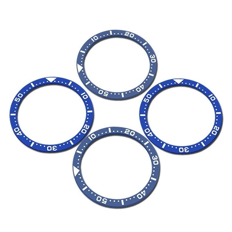 38Mm Diameter Wit Op Blauw Keramische Bezel Insert Voor Submariner Herenhorloge Horloges Vervangen Accessoires Horloge Gezicht