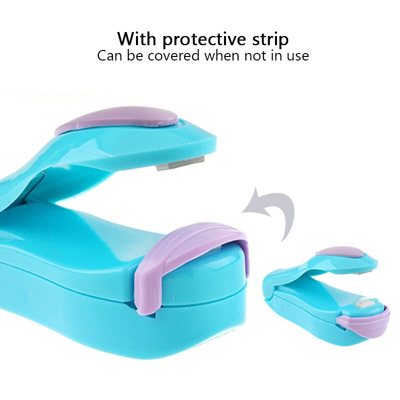 1pc bärbara hushålls mini värmeförseglingsmaskin förseglare impuls plast polypåse inte batteri hem värmeförseglingspaket återförslutare