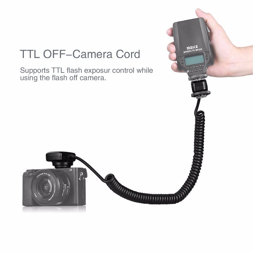 Meike MK-FA02 Ttl Multi Interface Flitsschoen Flash Sync Cable Cord Voor Sony Camera A7 A7II A6500 A6300 &amp; Speedlite MK-320 TT685S