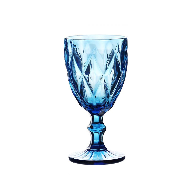 4 st/set multicolor ristade röda vinglas retro präglade whiskykoppar bröllopsfest champagne flöjter bar restaurang drinkware