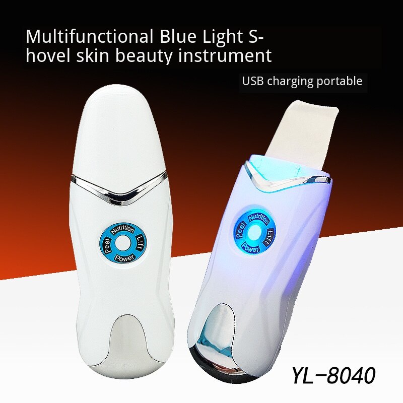 Mini Oplaadbare Ultrasone Gezichtsreiniger Microcurrents Draagbare Apparaat Rimpel Verwijderen Pore Cleaner Elektrische Machine Cosmeti