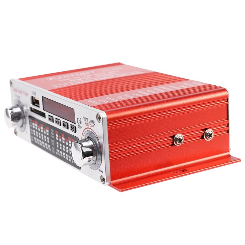 Kentiger Hy-602 Mini Portable Hifi Stereo Power Digital Amplifier With Fm Ir Control Fm Mp3 Usb Playback With Four Dsp