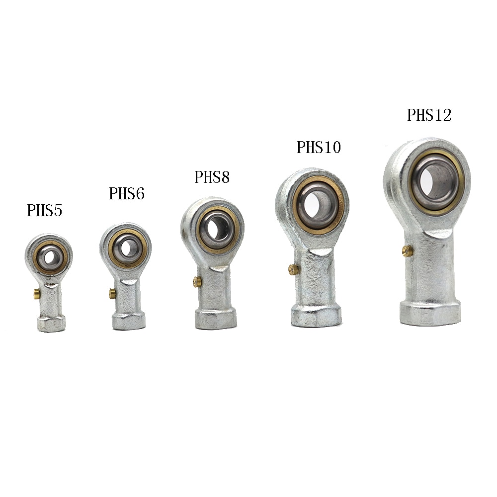 1PCS PHS8 M8 8mm hole 5mm to 14mm metric fish eye Rod Ends bearing female thread ball joint right hand