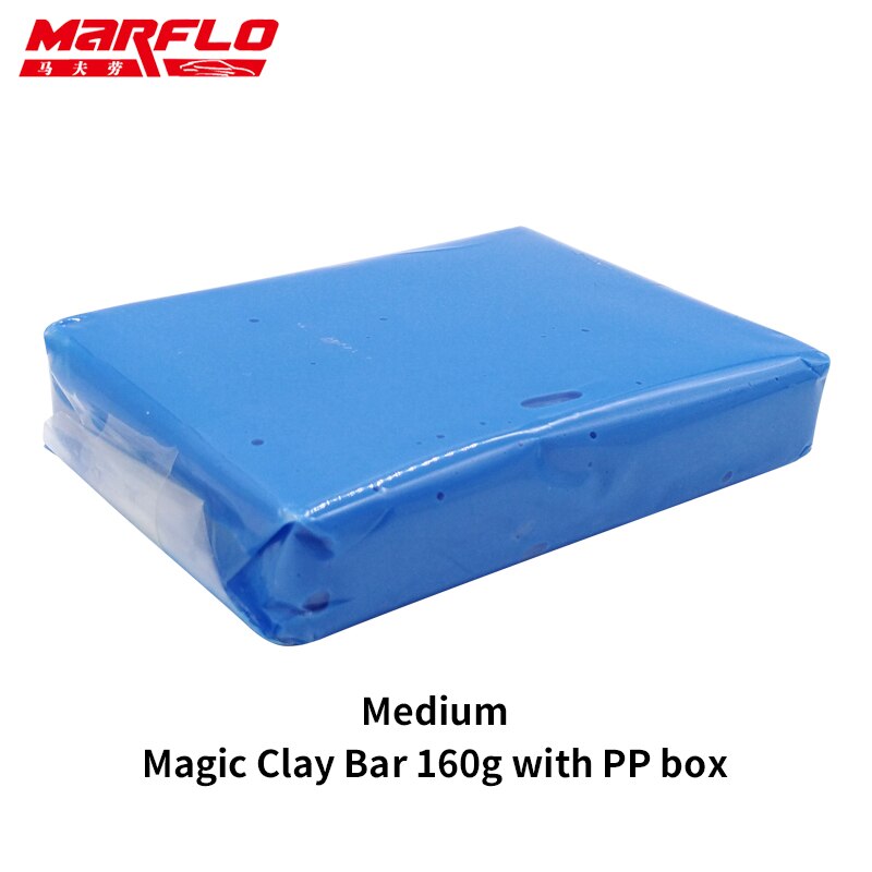 Barra mágica de arcilla para limpieza de coches, herramientas de lavado para el cuidado del coche, 160g, grado King pesado medio fino: Medium 160g Clay Bar