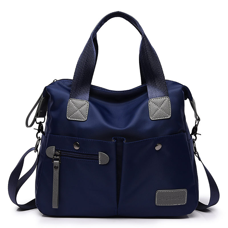 Large Capacity Messenger Bag Women's Waterproof Nylon Handbag Bags For Women Casual Shoulder Crossbody Bags bolsa feminina: blue / L 39cm 14cm 30cm