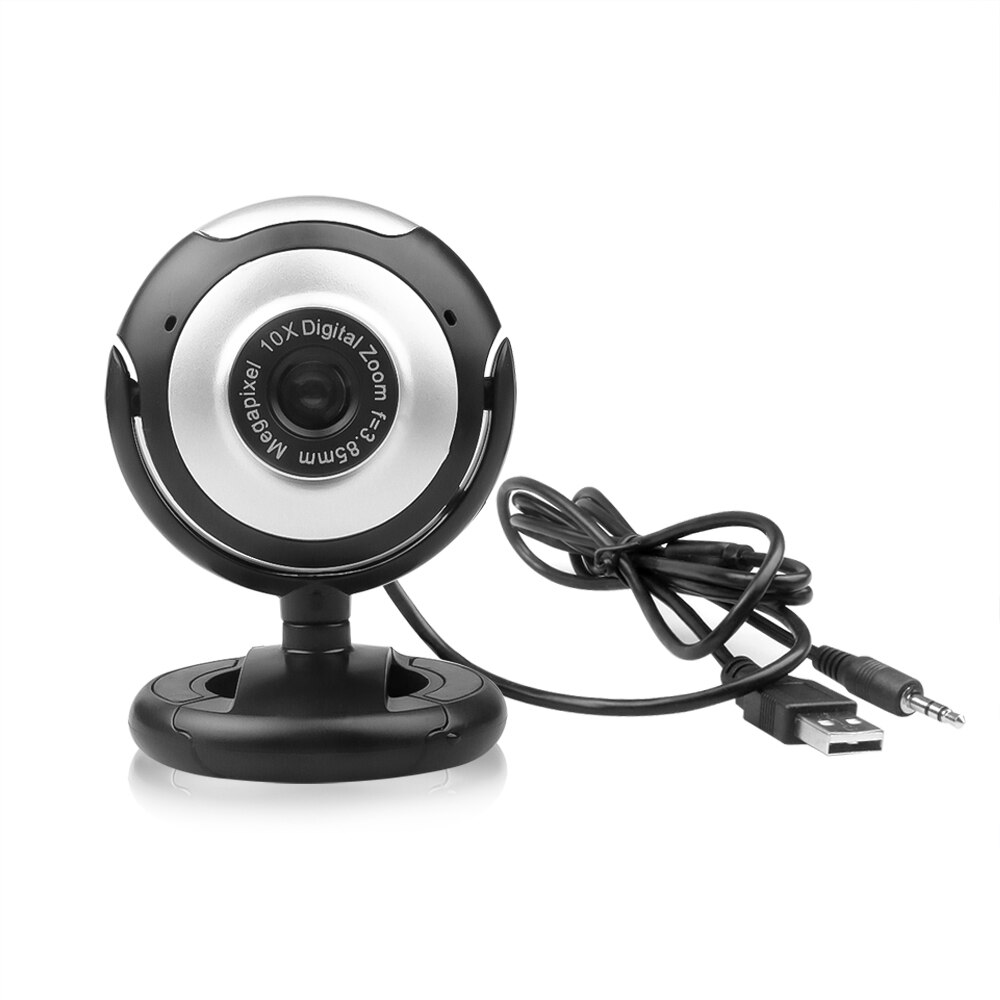 USB 2.0 Webcam Portable HD Web Camera 10X Digital Zoom 360 Degree Rotation Clip-on Computer Webcam With MIC For PC Laptop Camera