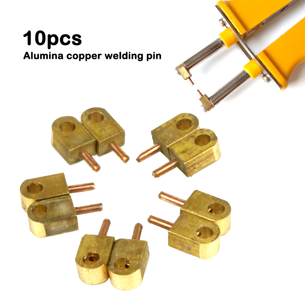 10Pcs Aluminiumoxide Koper Lassen Pin Voor HB-71B Lassen Pen Puntlassen Neelde Batterij Solderen Accessorie Puls Lassen Durabilit